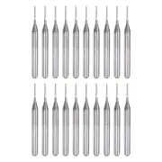 20pcs 0.8mm End Mill Bit 1/8" Shank Carbide CNC Router Bit Engraving Cutter Tool