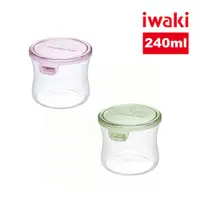 在飛比找PChome24h購物優惠-【iwaki】日本耐熱玻璃圓形微波保鮮盒-240ml