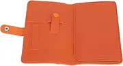 Nail Drill Bits Organizer Bag Portable Multifunctional Storage Manicure Drill Wallet Dead Skin Scissors (Orange)