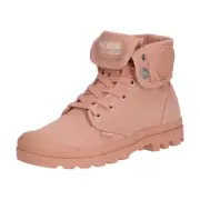 Womens Palladium Boots Baggy - Rose Stone Canvas, Size 8.5 US [02353-664]