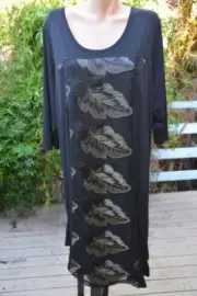 ~TAKING SHAPE TS14+ Black & Gold Lace DAKOTA DRESS~ Size L-20/22. NEW RRP$159.95