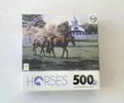 Horses Collection 500pc Jigsaw Puzzle Springtime in KY TCG Sure-Lox 19x14 in New