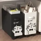 Space Saving Under Desk Cart Storage Basket Laundry Basket Dormitory
