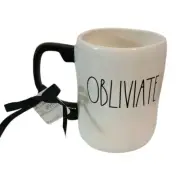 Rae Dunn Harry Potter Spell “Obliviate” Ceramic Double Sided Mug