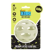 Chew King Glow In The Dark Lattice Ball Dog Toy