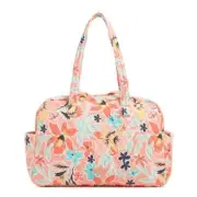 Vera Bradley Medium Traveler Bag Rain Forest Lily Coral Luggage Carry On