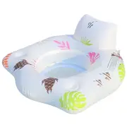 Light-Up Inflatable Pool Float PVC Pool Lounger Floating Pool Chair for Adults