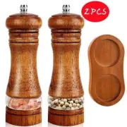 6 Inches Salt and Pepper Grinder Sets Pepper Mill Manual Freshly Ground Seasonin