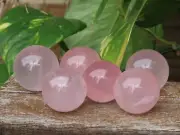 1 x Polished High Quality Rose Quartz Crystal Ball / Sphere