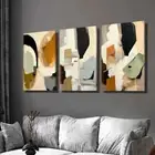 3pcs Geometric Mosaic Design Decoration Wall Art Canvas Framed 50x70cm