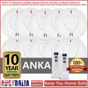 ANKA Wireless Interconnected Photoelectric Smoke Alarm Detector 10 Years Battery