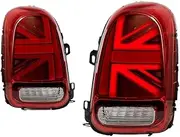 Right/Left Rear Tail Light Brake Lamp Assemblies Led Tail Lights Car Styling Led Rear Brake Reverse Lights Assembly For BMW for Mini for Cooper for Countryman F60 2017-2022(Red)