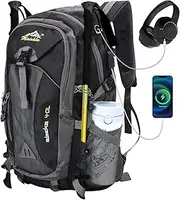 Grillix Trekking Backpack, 40L Foldable Backpack for Men and Women, Waterproof, Multifunctional, for Travel, Mountain, Camping and Outdoor Sports, Trekking Backpack, Zaino Pieghevole, Trekking