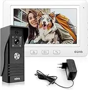 Eura VDP-45A3 Alpha Video Door Intercom, White, 7 Inch Colour Monitor, 4 Wire