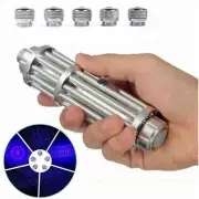 2000m Outdoor Blue Light Laser Pointer Pen SOS High Power Laser & 5x Laser Head