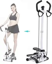 Foldable Upright Stationary Resistance, New Exercise Monitor Step Machine for Exercise, Dual Exercise Up-Down Stepper St