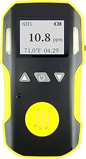 Ammonia NH3 Detector by FORENSICS | USA NIST Calibration Certificate | Water, Dust & Explosion Proof | USB Recharge Li-ion Battery | Adjustable Sound, Light and Vibration Alarms | 0-100ppm