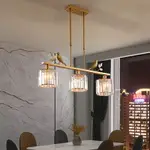 三頭餐廳吊燈現代簡約餐桌燈收銀臺吧臺美式輕奢創意藝術裝飾燈具