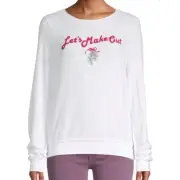 Wildfox “Let’s Make Out” Mistletoe Sweatshirt M