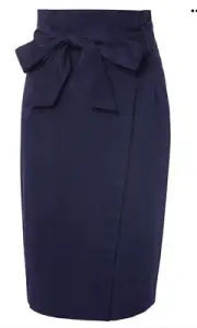 Brand New Alannah Hill 6 Navy Blue Pencil Skirt