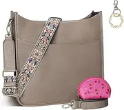 [KITATU] Crossbody Bags for Women Hobo Handbags with Wallet Set Vegan Leather Shoulder Purse and 2 Adjustable Straps