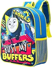 [Fancy] Thomas the Tank Engine Kids Childrens Backpack School Rucksack Travel Bag Boys Girls with side mesh pocket Multicolour, Multicolour, 24.5cm (height), 29cm (width), 10cm (depth)