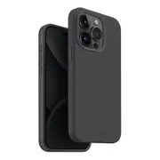 UNIQ Lino Hue MagSafe Phone Silicone Dust Free Case For iPhone 15 Pro Max Grey