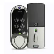 Lockly Vision Satin Nickel Deadbolt with Video Doorbell Smart Lock
