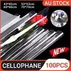 100x4Sizes Clear Cellophane Wrap Roll Gift Flower Bouquet Baskets Wrapping Paper