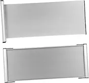 STOBAZA 2pcs Aluminum Name Plate Holder Wall Mount Office Door Name Plate Holder And Double Sided Tape For Meeting Room Office Business