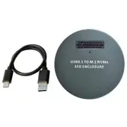 M-Key Interface M.2 NVME PCIe SSD Enclosure SSD to Type-C USB3.1 USB3.0 Adapter,