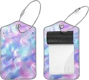 [YTYVAGT] Luggage Tags for Suitcases,Travel Tags for Luggage,Winter Merry Christmas Snow,2-Pc