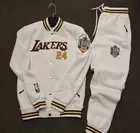 Off White Letterman Varsity Jacket and Pants men and women baseball