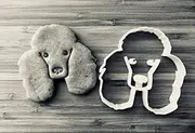 Layla The Poodle Cookie Cutter and Dog Treat Cutter - Dog Face