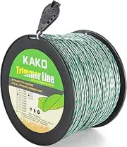 KAKO 095 Trimmer Line Twisted, String Trimmer line .095 Twisted, Weed Wacker String .095-Inch-by-1200-ft-3Lb Commercial Grade Twisted String Trimmer Line Fits Most String Trimmer