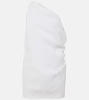 [Tove] Tove Petra one-shoulder linen top AU 8 white
