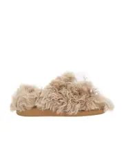 Alexander McQueen Double Strapped Round-Toe Sandals 35.5 Nude