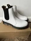 NEW in Box Dr Martens Womens Sz 11 White Softy T Chelsea Boots 2976 Doc Martens