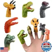 5 Pcs Dinosaur Finger Puppets Party Faovrs for Toddler and Kids 1-3 3-5 4-8,
