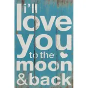 Moon & Back Wall Art 20x30cm