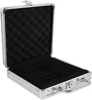 GANAZONO Metal Chip Cases Casino Poker Chip Box Empty Poker Chip Case Alloy Carrier Aluminum Travel Case with Handle for Texas Holdem Blackjack Gambling
