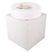 Cake Boxes with Cake Drums White 10 inch 1/2" Thick 6-pack - Cake Boxes 10 In...