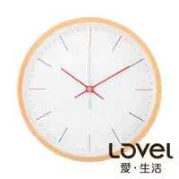 在飛比找momo購物網優惠-【WUZ 屋子】LOVEL 20cm摩登簡約原木靜音掛鐘(W