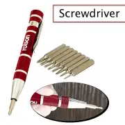 Rolson 9 in 1 Precision Screwdriver Bit Set for Small Electronics, Toy