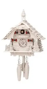 Quartz Cuckoo Clock Black forest house EN 444/3 Q NEW