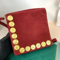 在飛比找Yahoo!奇摩拍賣優惠-#FENDI 芬迪fendi vintage中古包 紅色麂皮