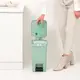 Brabantia｜PEDAL BIN STEPUP腳踏式環保垃圾桶16L(淺灰/仙綠)