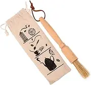 GETAJGHSD Coffee Machine Cleaning Brush Wood Coffee Cleaning Tool for Espresso Makers Versatile Design for Coffee Grinders Filters Pots Comfortable Grip Non Slip Handle