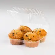 LBH8604 DFI 39857094 Count Large Plastic Cupcake/Muffin Container - 250 per Case