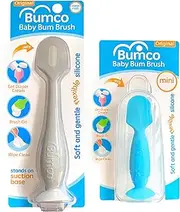 BabyBum Nappy Cream Brush, Grey Full Size + Blue Mini (2-Pack)